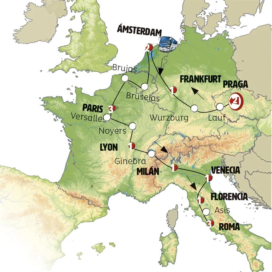 Centro Europa con Italia +i - imagen 1