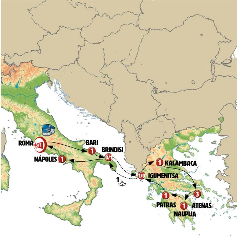 Roma, Grecia Total con Puglia y Campania - imagen 1