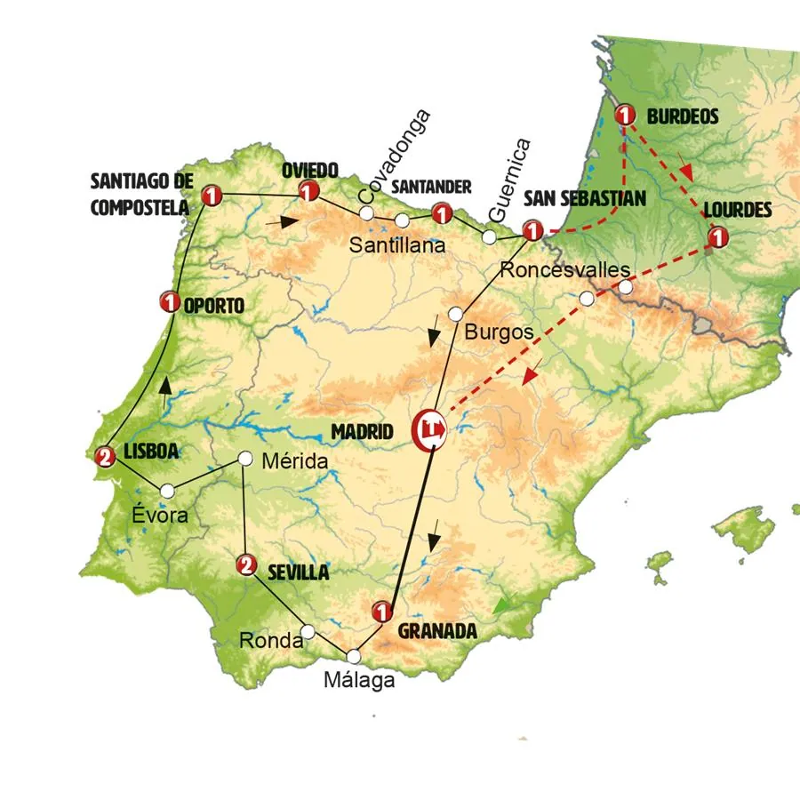 Andalucía, Portugal y País Vasco - imagen 1