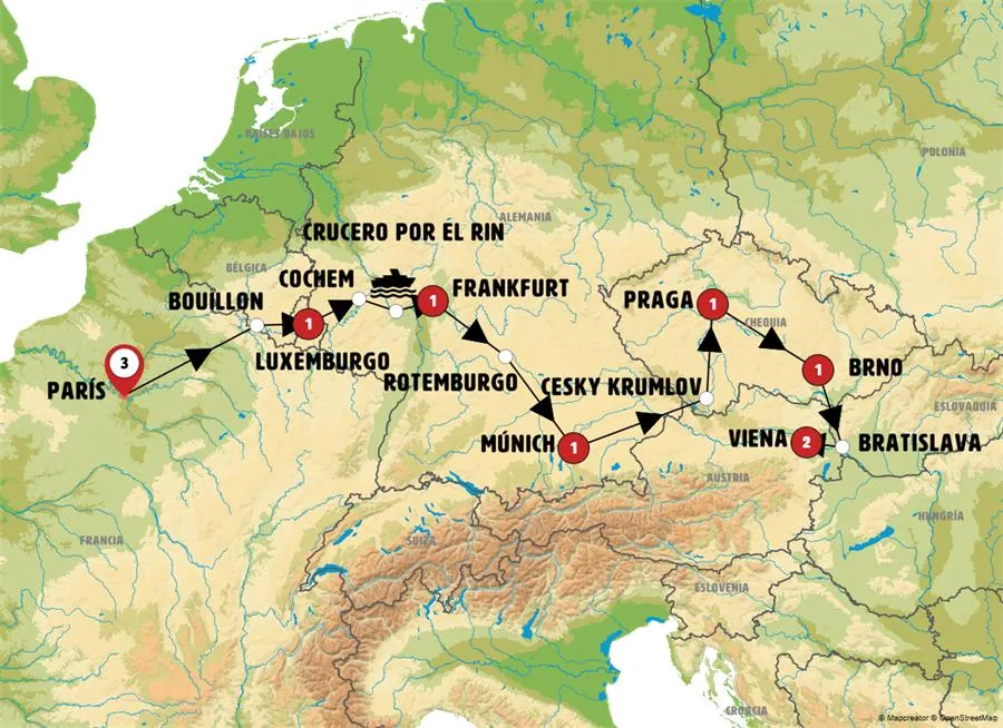 De París a Viena con Baviera y Moravia - imagen 1