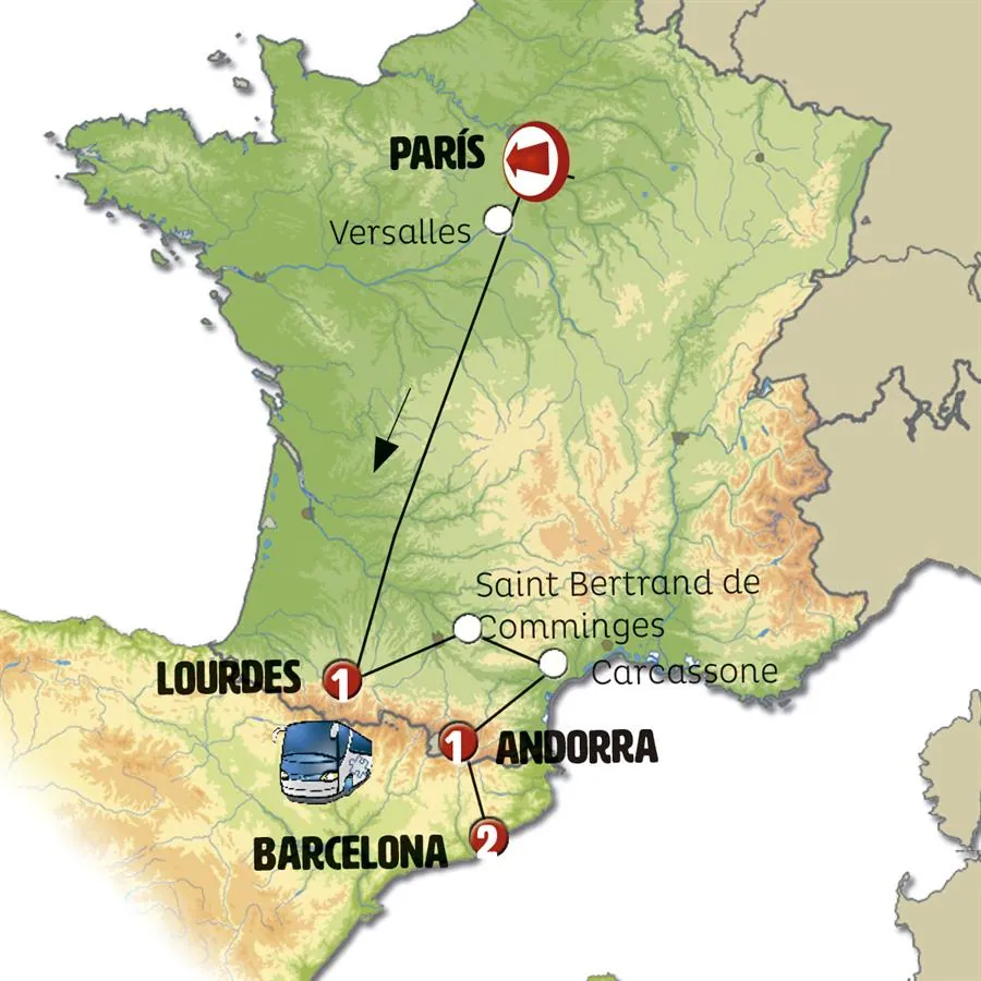 París, Lourdes, Andorra y Barcelona con París - imagen 1