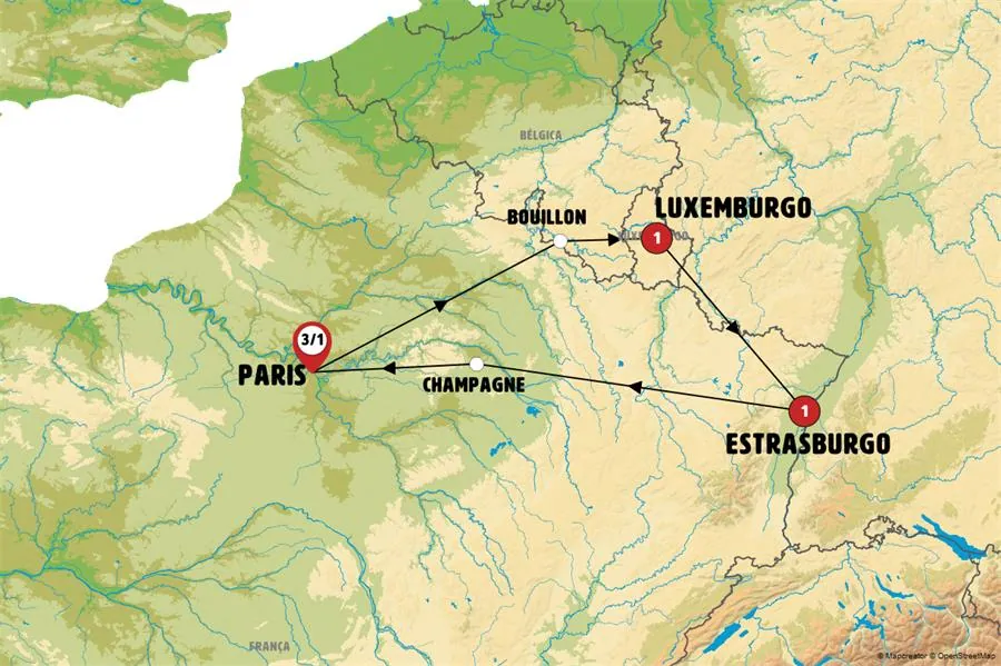 Ruta del Norte Francés con París - imagen 1