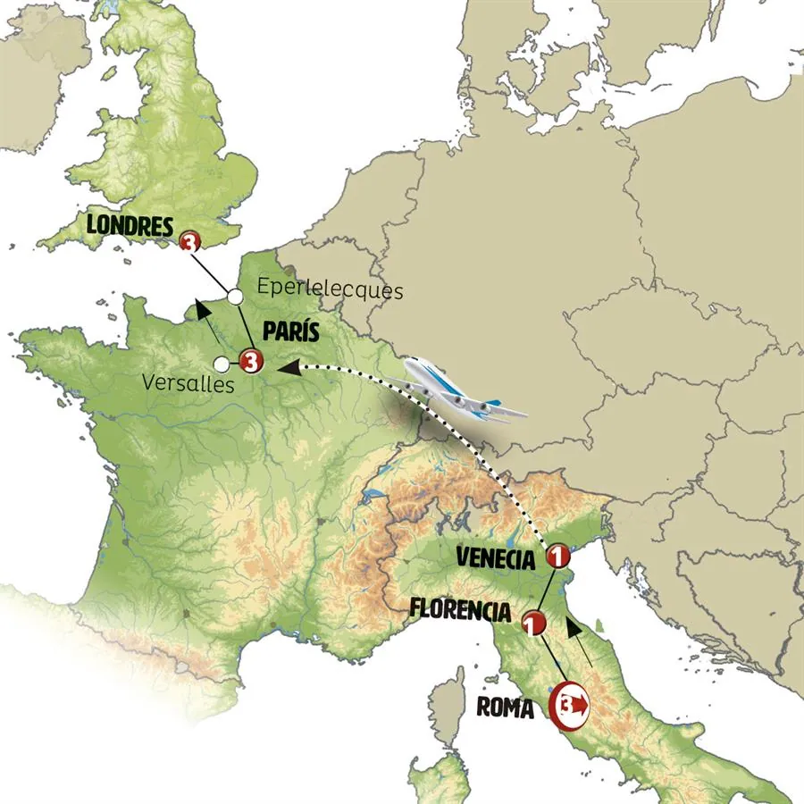 Italia, París y Londres con Avión - imagen 1