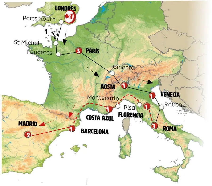 Londres, Francia, Italia y España Turista - imagen 1