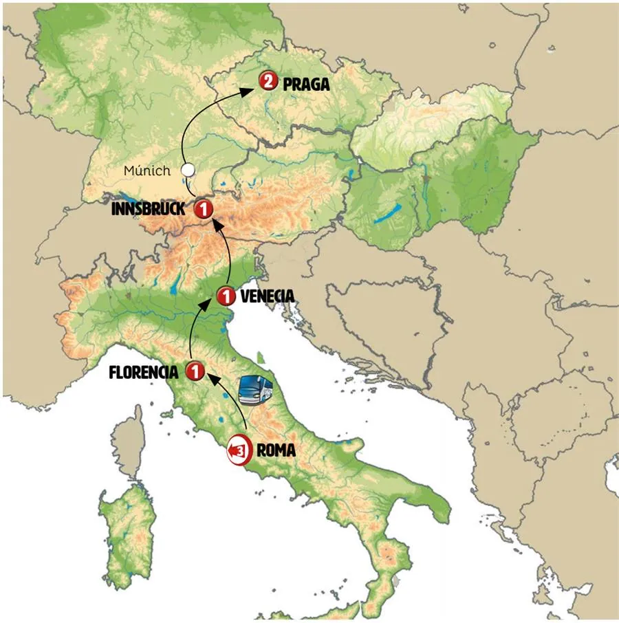 Italia Esencial, Austria, Alemania y Chequia Fin Praga - imagen 1
