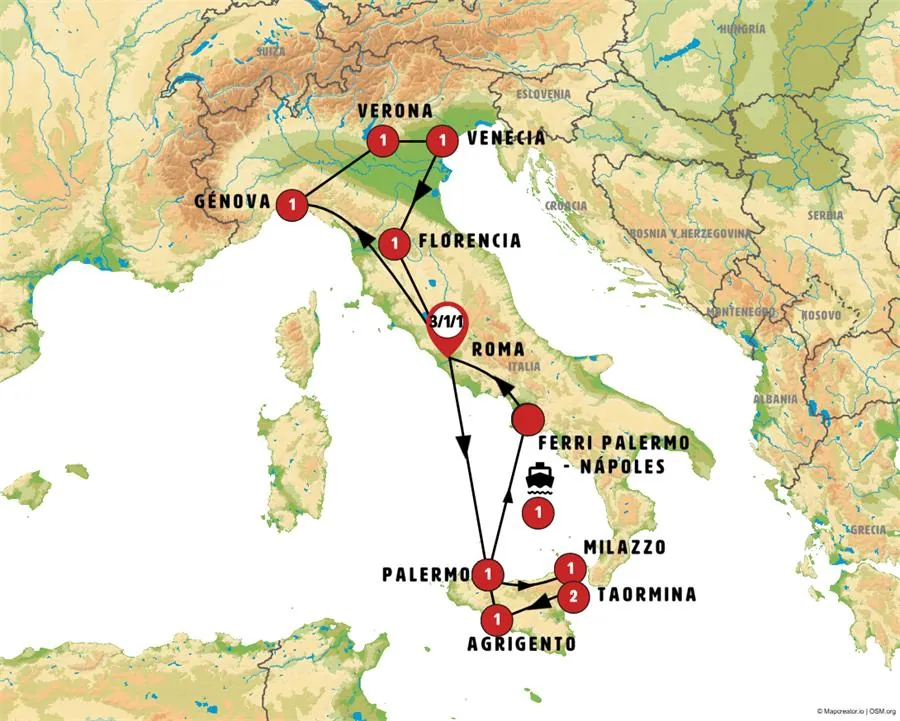 Ronda Italiana y Sicilia con Islas Eolias Fin Roma - imagen 1