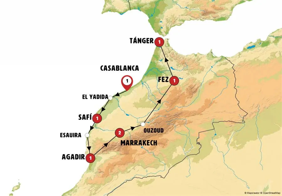 Ciudades Imperiales y Atlántico Marroquí Fin Tánger - imagen 1