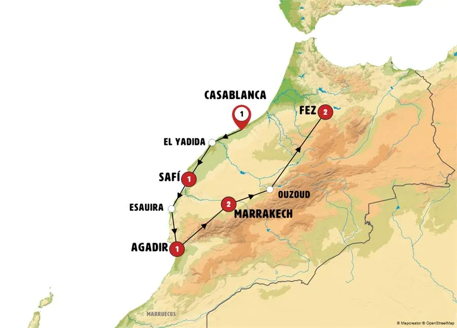 Ciudades Imperiales y Atlántico Marroquí Fin Fez - imagen 1