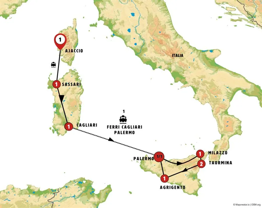 Islas de Ensueño: Córcega, Cerdeña y Sicilia al Completo - imagen 1