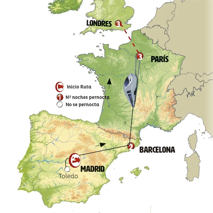 Madrid, Barcelona y París con Tren Alta Velocidad - imagen 1