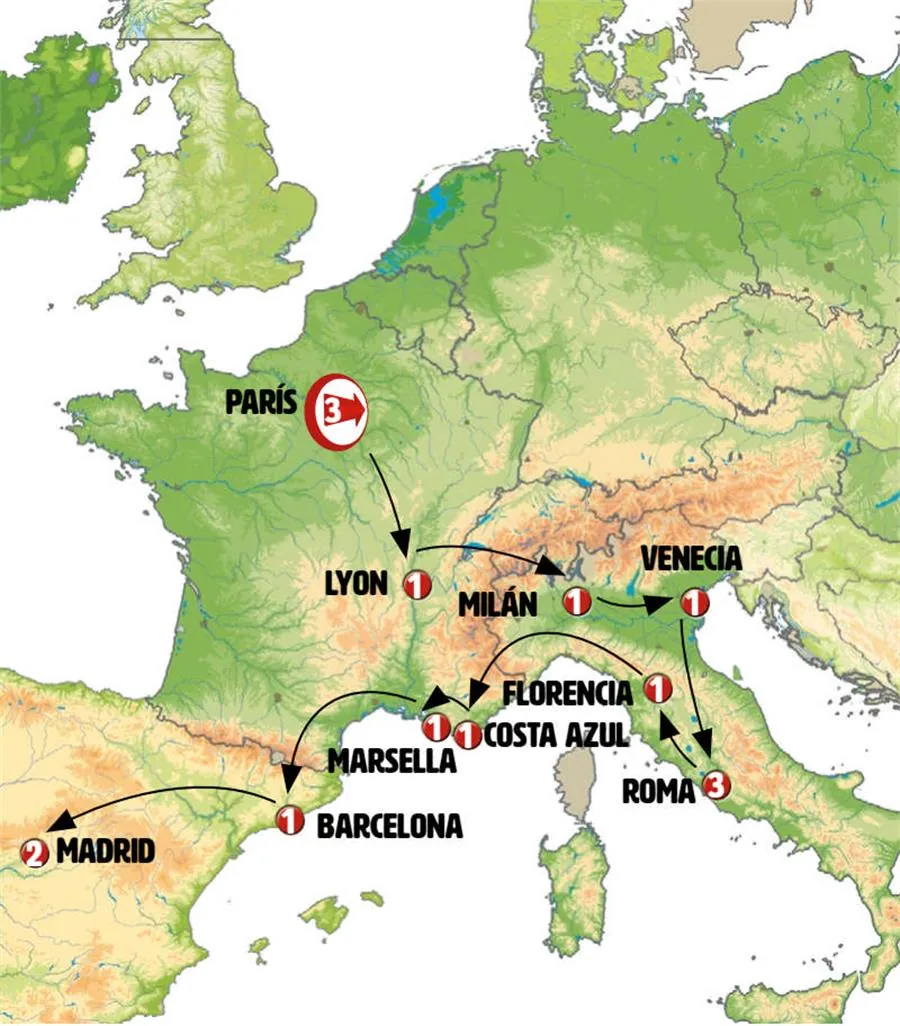 París, Borgoña, Italia, Costa Azul y Provenza con España - imagen 1