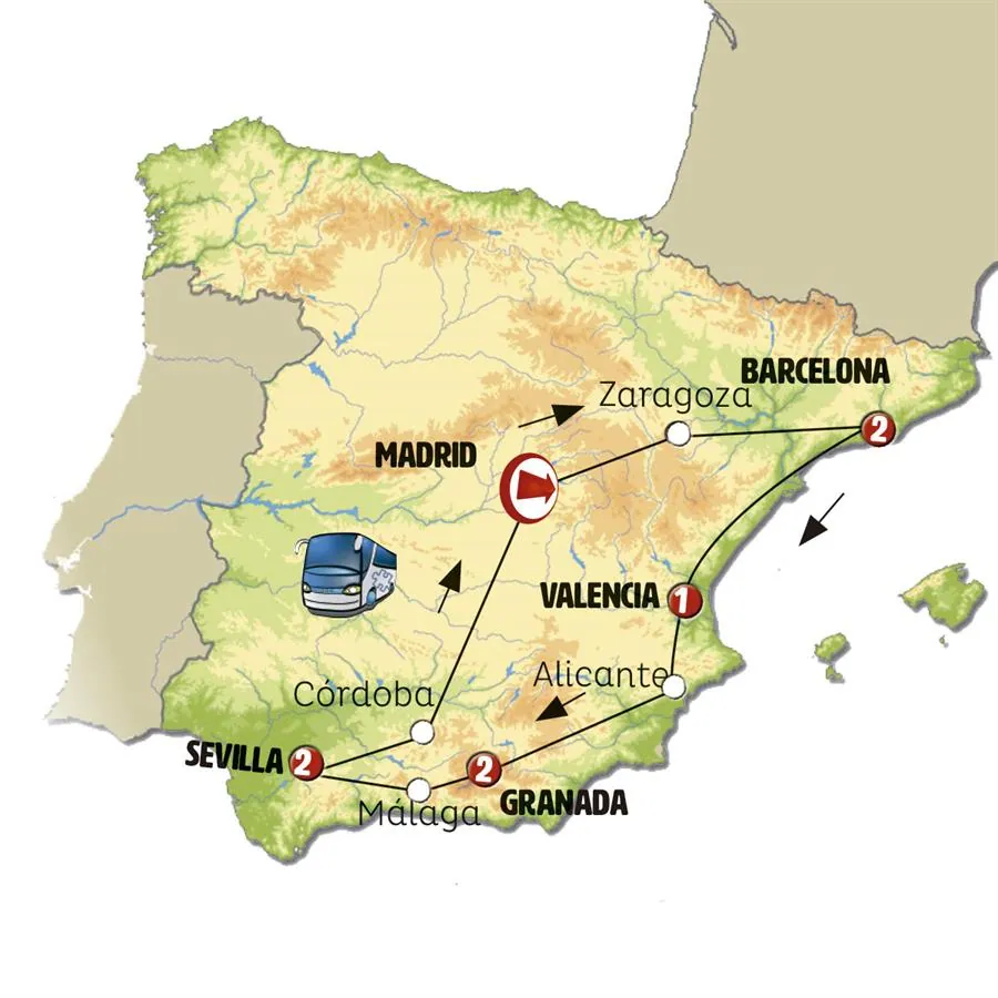 Cataluña, Levante y Andalucía (sin Alhambra) - imagen 1