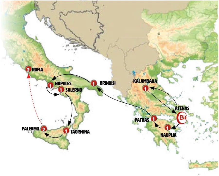 Grecia Total a Sicilia Fin Roma - imagen 1