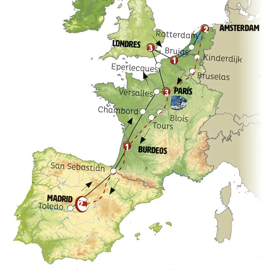 Madrid y Norte Europeo Fin Ámsterdam - imagen 1