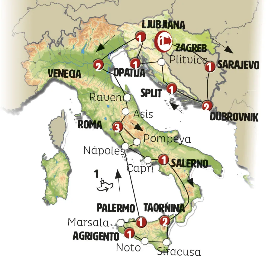 Croacia, Italia y Sicilia Fin Palermo - imagen 1