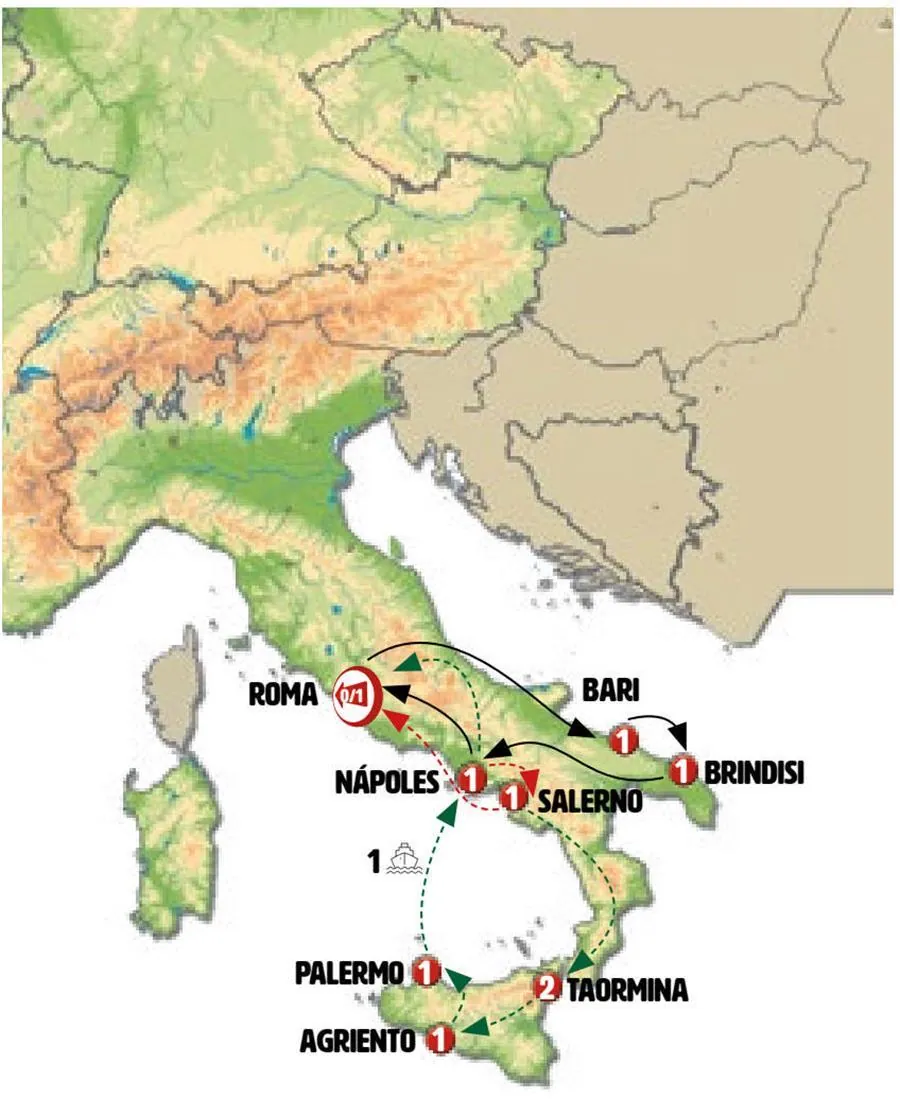 Bellezas de Puglia, Campania y Sicilia - imagen 1
