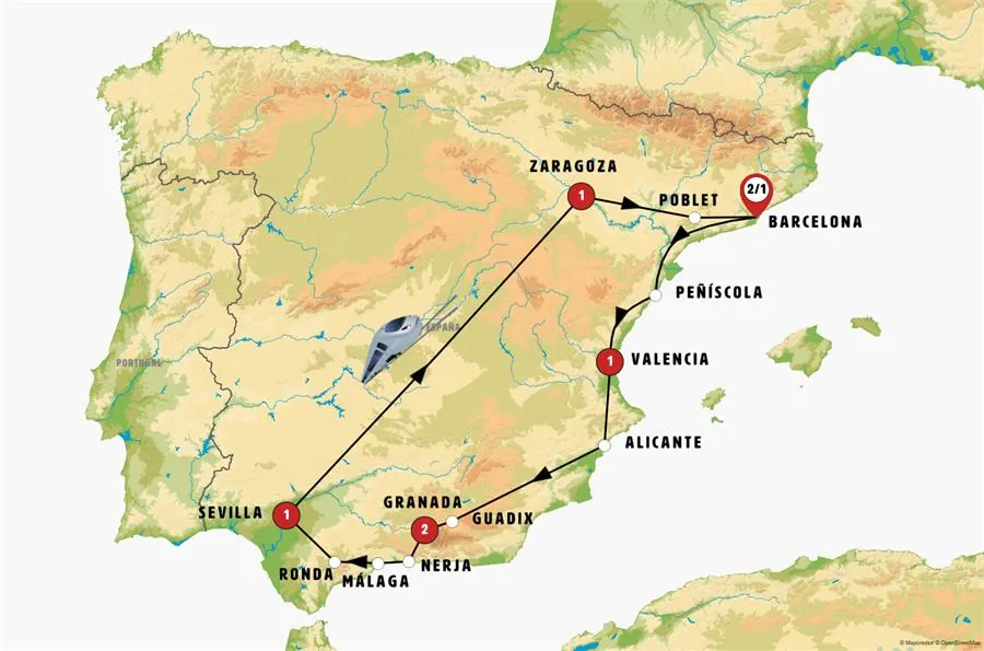 Barcelona, Levante y Andalucía con Tren de Alta Velocidad - imagen 1