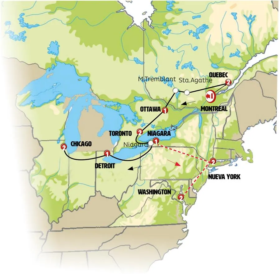 De Montreal a Washington - imagen 1