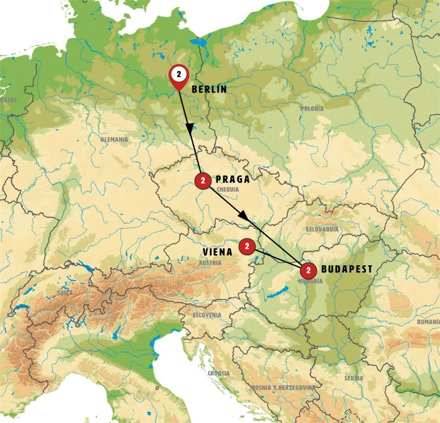 Berlín, Praga, Budapest y Viena - imagen 1