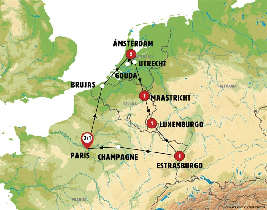 París, Países Bajos y Alsacia - imagen 1