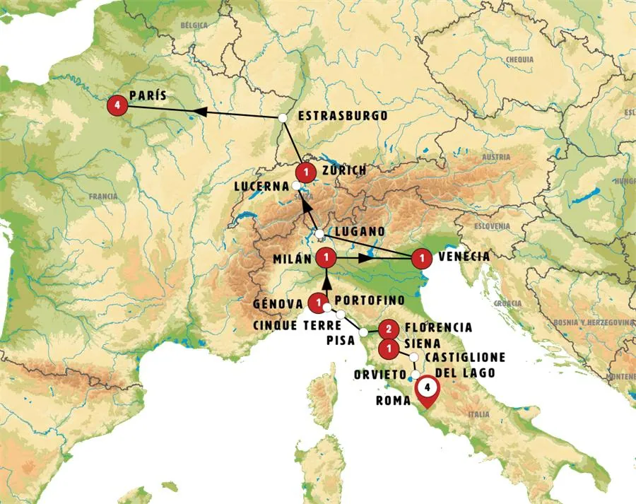 Italia, Suiza y París Slow - imagen 1