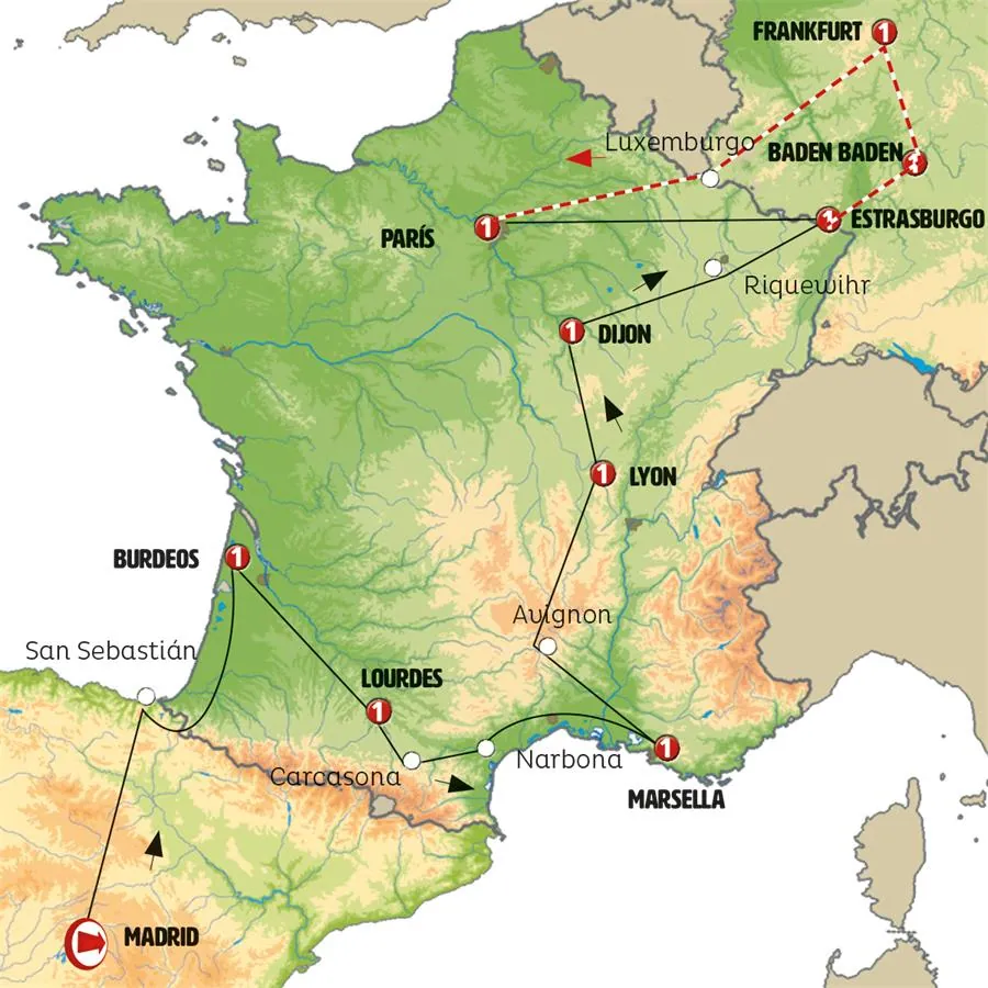 España, Sur de Francia, Borgoña y Alsacia - imagen 1