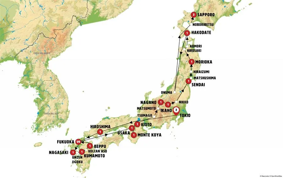 Gran Tour de Japón: Desde Nagasaki Hasta Sapporo - imagen 1