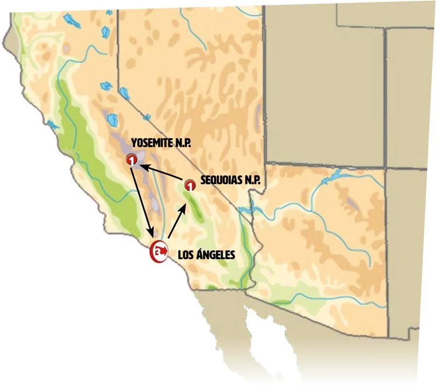 Los Ángeles, Yosemite y Gran Sequoia - imagen 1