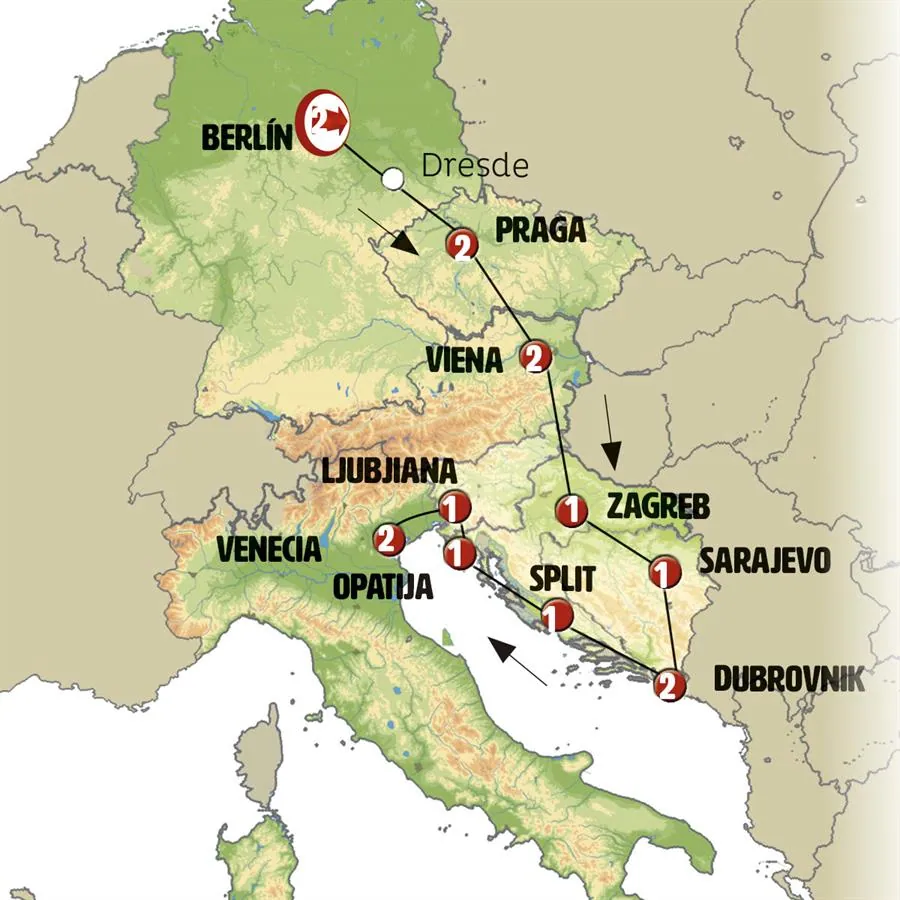 Berlín, Praga, Viena y Croacia - imagen 1