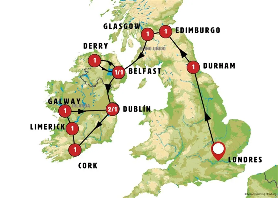 Gran Ruta Británica e Irlanda de Norte a Sur - Fin Dublín - imagen 1