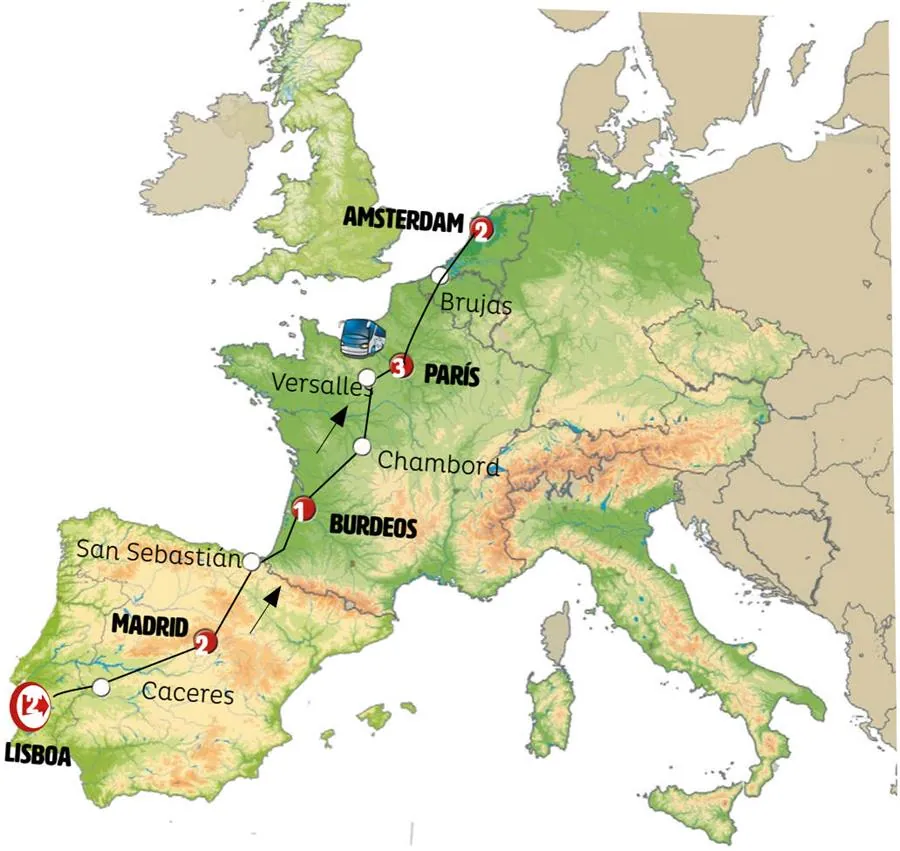 Lisboa, Madrid, París y Ámsterdam - imagen 1