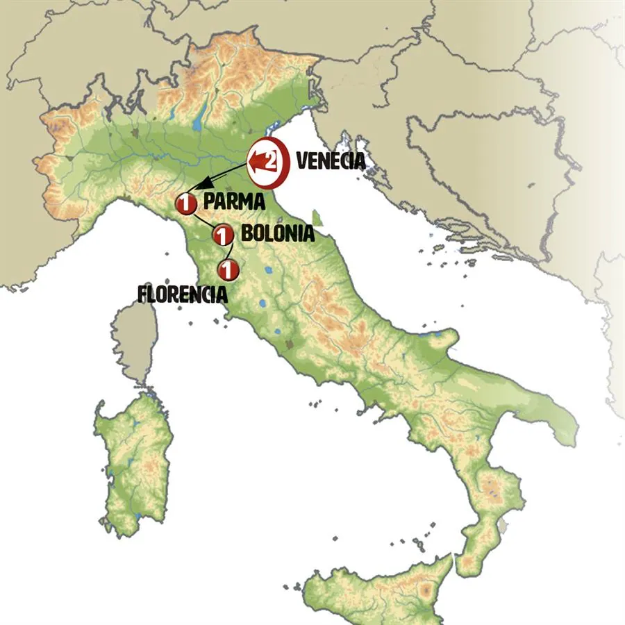 Venecia, Emilia Romana y Florencia - imagen 1