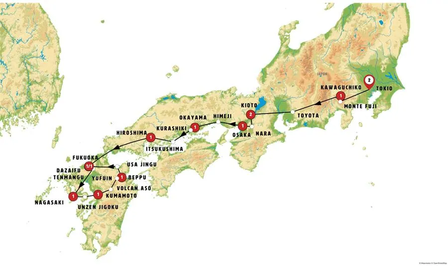 Contrastes de Japón e Isla de Kyushu - imagen 1