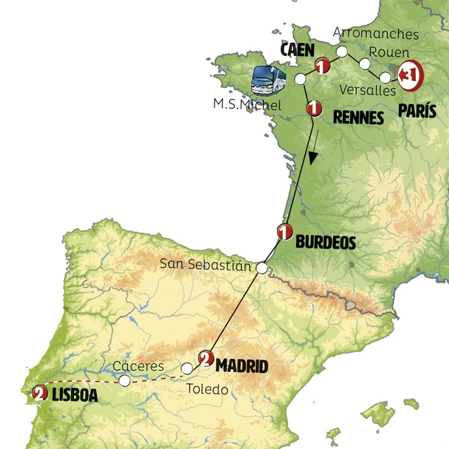 París, Mont Saint Michel, Madrid y Lisboa - imagen 1