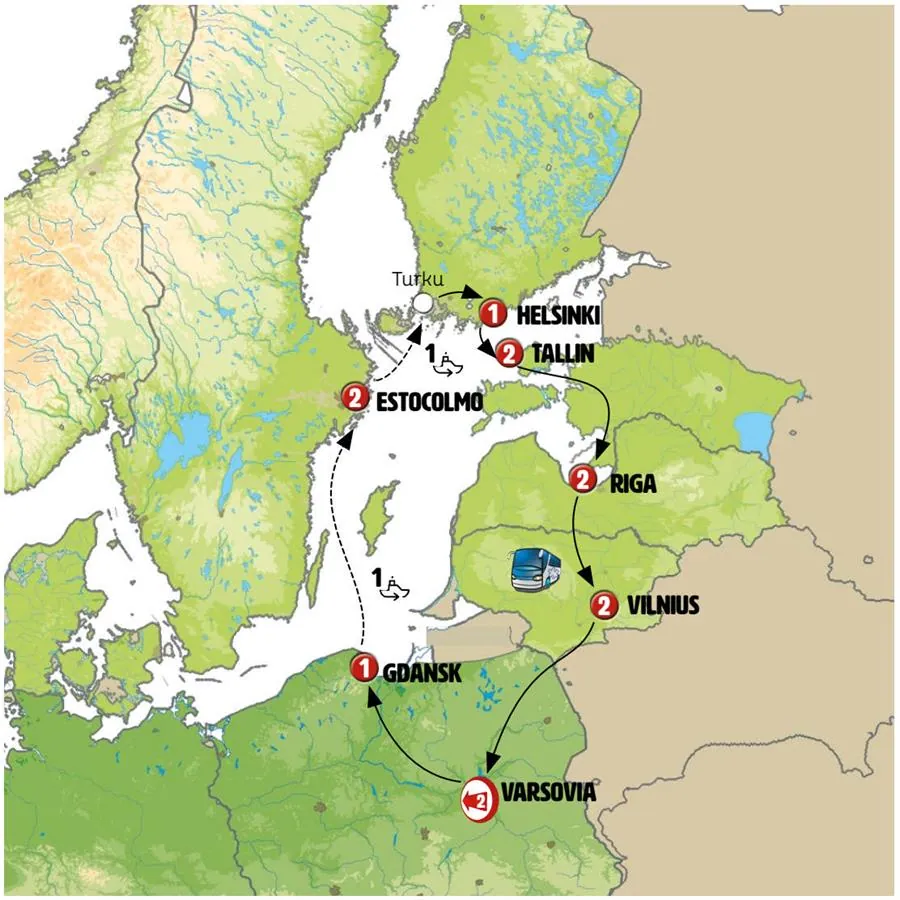 Fabulosa Polonia y Capitales Bálticas Rot - imagen 1