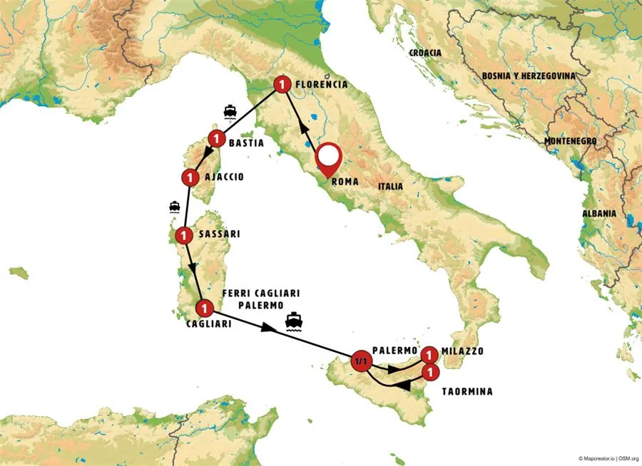 Córcega, Cerdeña y Norte de Sicilia con Islas Eolias Desde Roma - imagen 1