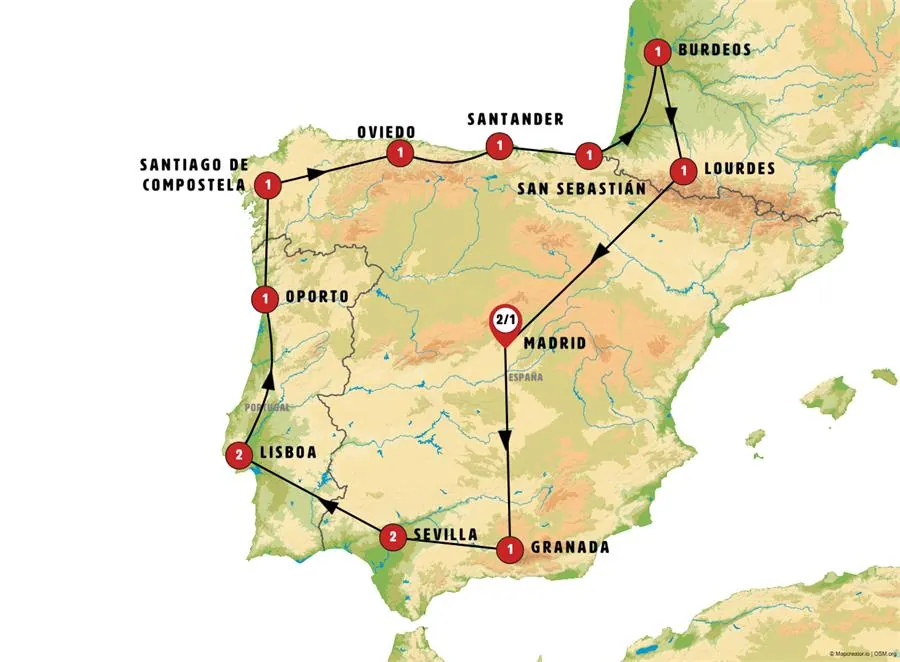 Madrid, Andalucía, Portugal y País Vasco con Lourdes - imagen 1