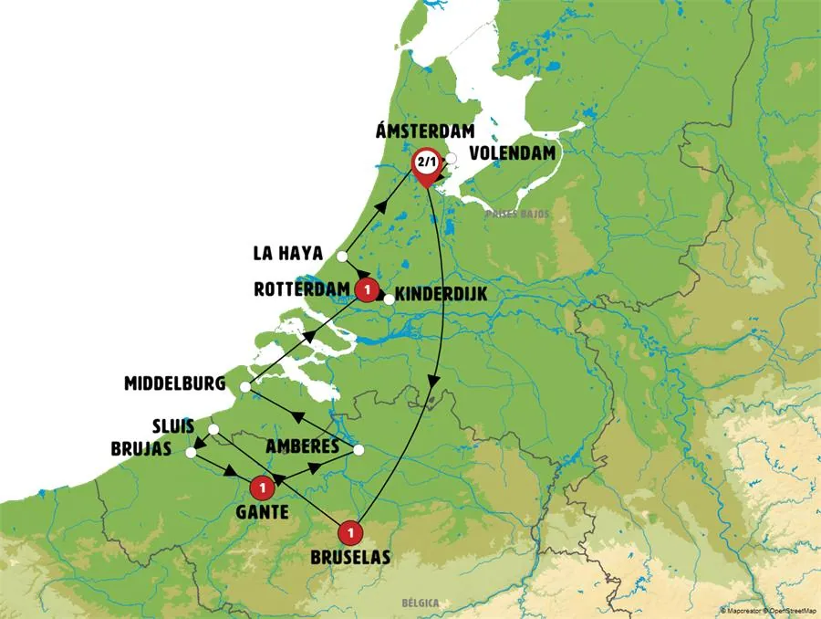 Encantos de Bélgica y Países Bajos con Ámsterdam - imagen 1
