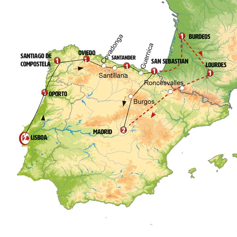 Portugal, Norte de España y País Vasco - imagen 1