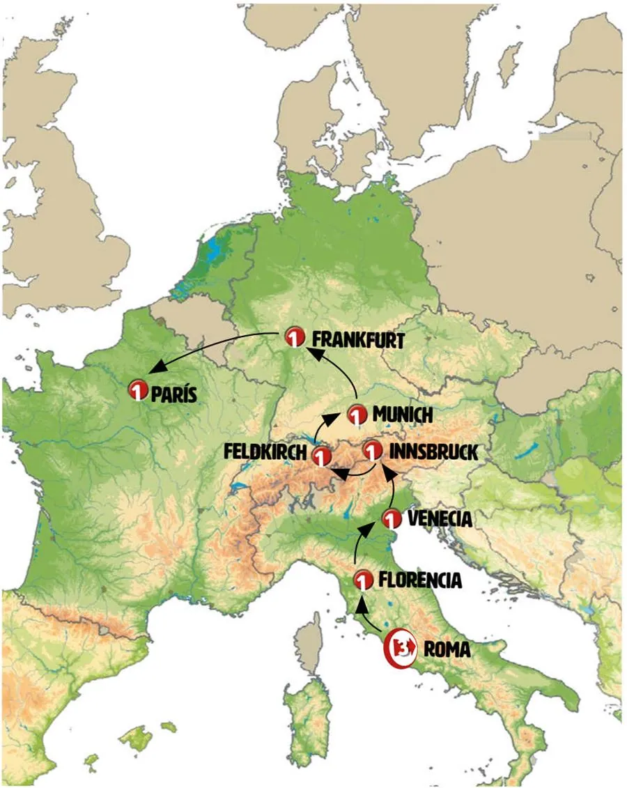 Italia, Tirol, Baviera Fin París - imagen 1