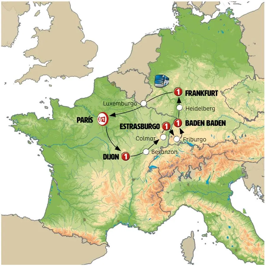 Borgoña, Alsacia y Selva Negra Fin París - imagen 1