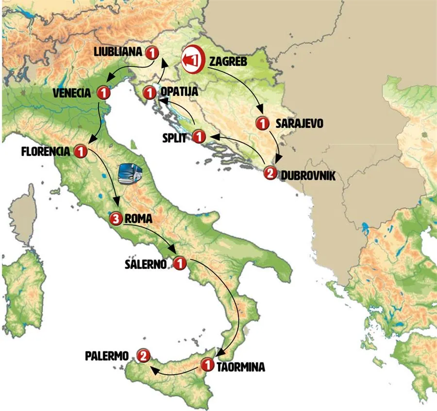 Croacia, Italia y Simplemente Sicilia Fin Palermo - imagen 1